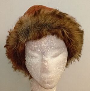Faux Fur Trimmed Winter Hat
